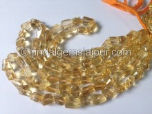 Citrine Far Faceted Nuggets Beads
